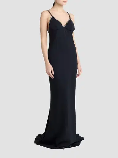 Stella McCartney Women's Embellished Floor-Length Gown - Black | Thumbnail 4 Stella McCartney Women's Embellished Floor-Length Gown - Black | Thumbnail 4
