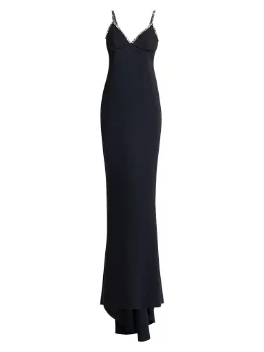 Stella McCartney Women's Embellished Floor-Length Gown - Black | Thumbnail 1 Stella McCartney Women's Embellished Floor-Length Gown - Black | Thumbnail 1