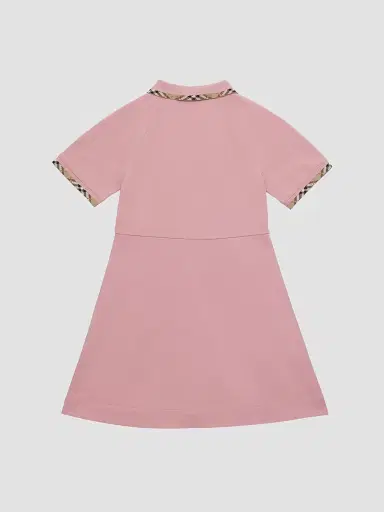 Burberry Baby Girl's, Little Girl's & Girl's Check-Trimmed Polo Shirtdress - Sweet Pea Pink 6 Months | Thumbnail 2 Burberry Baby Girl's, Little Girl's & Girl's Check-Trimmed Polo Shirtdress - Sweet Pea Pink 6 Months | Thumbnail 2
