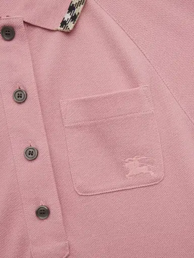 Burberry Baby Girl's, Little Girl's & Girl's Check-Trimmed Polo Shirtdress - Sweet Pea Pink 6 Months | Thumbnail 3 Burberry Baby Girl's, Little Girl's & Girl's Check-Trimmed Polo Shirtdress - Sweet Pea Pink 6 Months | Thumbnail 3