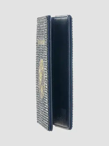 Judith Leiber Couture Women's Leather & Crystal Passport Holder - Navy | Thumbnail 2 Judith Leiber Couture Women's Leather & Crystal Passport Holder - Navy | Thumbnail 2