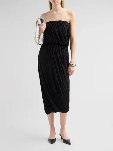 Cinq à Sept Women's Calden Strapless Crop Top - Black - Size XL | Thumbnail 2 Cinq à Sept Women's Calden Strapless Crop Top - Black - Size XL | Thumbnail 2