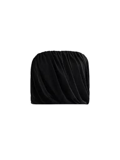 Cinq à Sept Women's Calden Strapless Crop Top - Black - Size XL | Thumbnail 1 Cinq à Sept Women's Calden Strapless Crop Top - Black - Size XL | Thumbnail 1