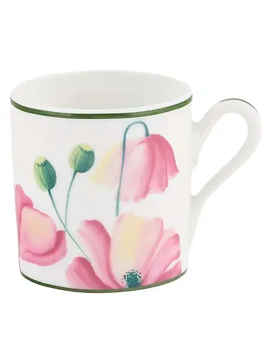 GINORI 1735 Florenza Malva Floral 4-Piece Espresso Cup & Saucer Set | Thumbnail 5 GINORI 1735 Florenza Malva Floral 4-Piece Espresso Cup & Saucer Set | Thumbnail 5