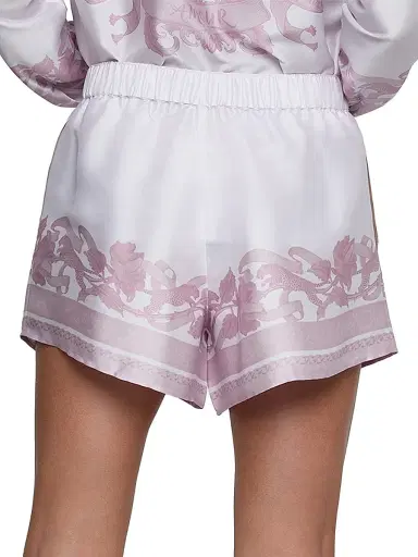 L'Agence Women's Maela Printed Satin Shorts | Thumbnail 5 L'Agence Women's Maela Printed Satin Shorts | Thumbnail 5