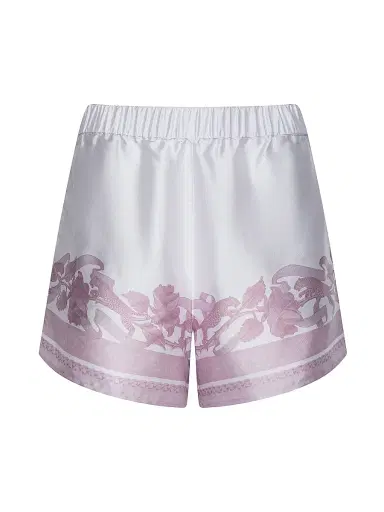 L'Agence Women's Maela Printed Satin Shorts | Thumbnail 1 L'Agence Women's Maela Printed Satin Shorts | Thumbnail 1