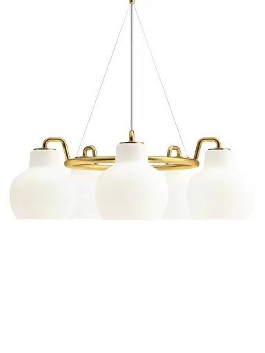 Louis Poulsen VL Ring Crown 5-Light Chandelier - Gold | Thumbnail 1 Louis Poulsen VL Ring Crown 5-Light Chandelier - Gold | Thumbnail 1