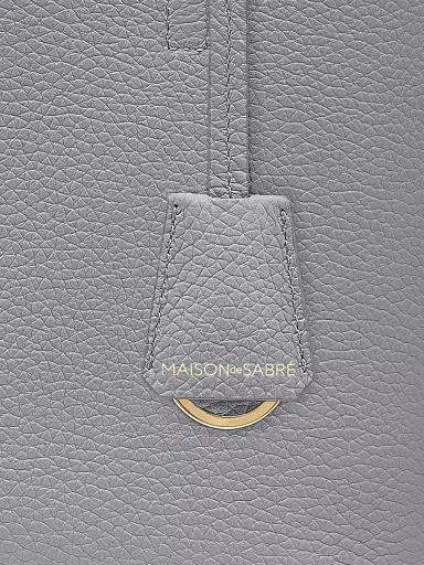 MAISON de SABRÉ Women's Leather Soft Tote Bag - Dove Grey | Thumbnail 2 MAISON de SABRÉ Women's Leather Soft Tote Bag - Dove Grey | Thumbnail 2