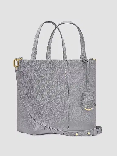 MAISON de SABRÉ Women's Leather Soft Tote Bag - Dove Grey | Thumbnail 3 MAISON de SABRÉ Women's Leather Soft Tote Bag - Dove Grey | Thumbnail 3