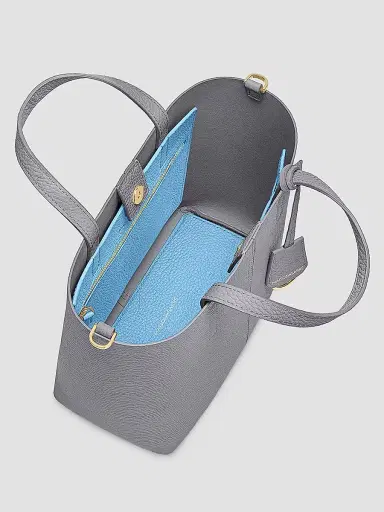 MAISON de SABRÉ Women's Leather Soft Tote Bag - Dove Grey | Thumbnail 4 MAISON de SABRÉ Women's Leather Soft Tote Bag - Dove Grey | Thumbnail 4
