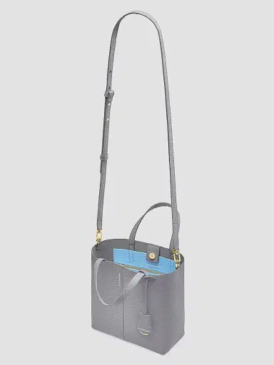 MAISON de SABRÉ Women's Leather Soft Tote Bag - Dove Grey | Thumbnail 5 MAISON de SABRÉ Women's Leather Soft Tote Bag - Dove Grey | Thumbnail 5
