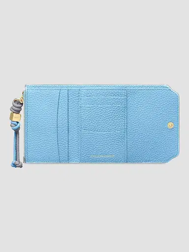MAISON de SABRÉ Women's Leather Trifold Wallet - Dove Sky | Thumbnail 5 MAISON de SABRÉ Women's Leather Trifold Wallet - Dove Sky | Thumbnail 5