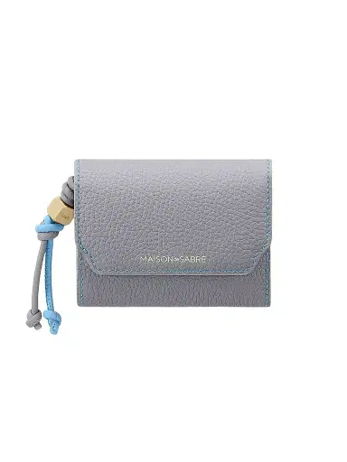 MAISON de SABRÉ Women's Leather Trifold Wallet - Dove Sky | Thumbnail 1 MAISON de SABRÉ Women's Leather Trifold Wallet - Dove Sky | Thumbnail 1