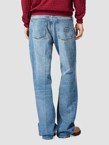 Miu Miu Women's Washed Denim Jeans - Blue | Thumbnail 4 Miu Miu Women's Washed Denim Jeans - Blue | Thumbnail 4
