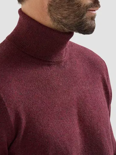 Brunello Cucinelli Men's Mouliné Cashmere Turtleneck Sweater | Thumbnail 5 Brunello Cucinelli Men's Mouliné Cashmere Turtleneck Sweater | Thumbnail 5