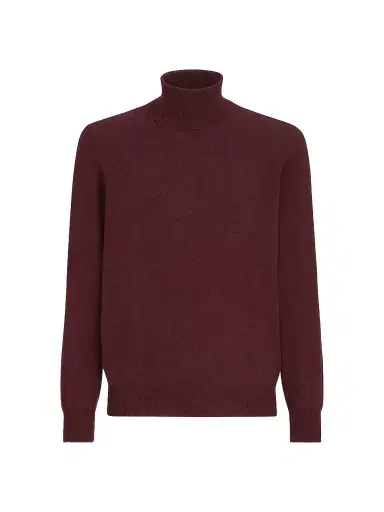 Brunello Cucinelli Men's Mouliné Cashmere Turtleneck Sweater | Thumbnail 1 Brunello Cucinelli Men's Mouliné Cashmere Turtleneck Sweater | Thumbnail 1