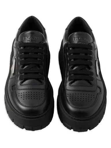 Prada Men's Leather Sneakers | Thumbnail 2 Prada Men's Leather Sneakers | Thumbnail 2