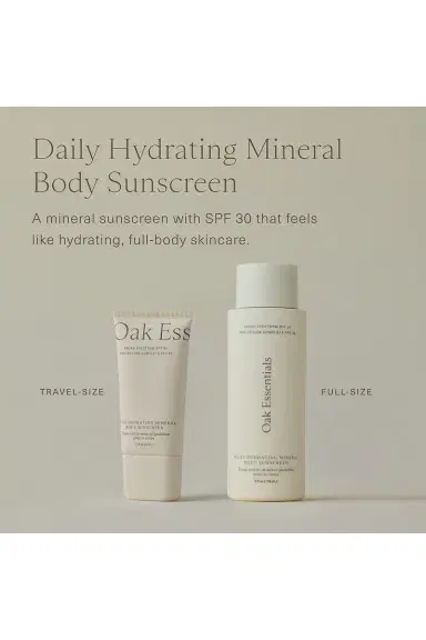 Oak Essentials Travel Daily Hydrating Mineral Body Sunscreen SPF 30 | Thumbnail 3 Oak Essentials Travel Daily Hydrating Mineral Body Sunscreen SPF 30 | Thumbnail 3