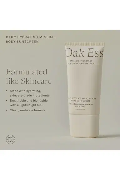 Oak Essentials Travel Daily Hydrating Mineral Body Sunscreen SPF 30 | Thumbnail 8 Oak Essentials Travel Daily Hydrating Mineral Body Sunscreen SPF 30 | Thumbnail 8