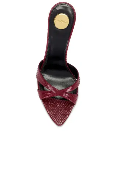 Saint Laurent Kirat Python Mule Sandal | Thumbnail 4 Saint Laurent Kirat Python Mule Sandal | Thumbnail 4