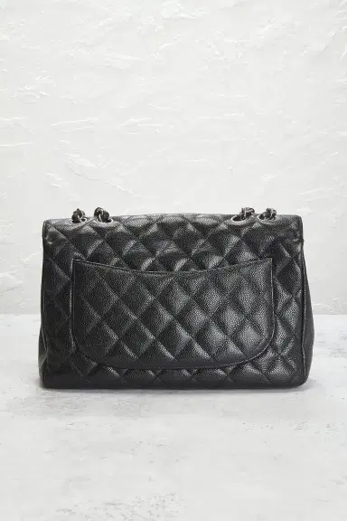 chanel Chanel Caviar Jumbo Classic Flap Bag | Thumbnail 3 chanel Chanel Caviar Jumbo Classic Flap Bag | Thumbnail 3