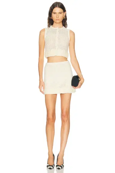 Self-Portrait Crochet Flower Knit Top | Thumbnail 4 Self-Portrait Crochet Flower Knit Top | Thumbnail 4