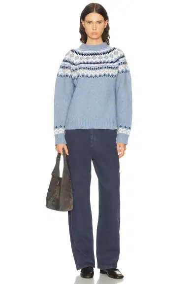 Miu Miu Wool Fairisle Sweater | Thumbnail 4 Miu Miu Wool Fairisle Sweater | Thumbnail 4