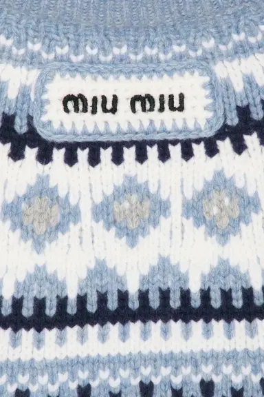 Miu Miu Wool Fairisle Sweater | Thumbnail 5 Miu Miu Wool Fairisle Sweater | Thumbnail 5