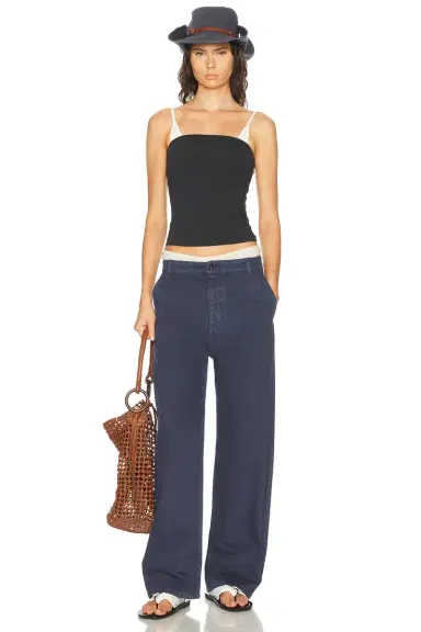 Miu Miu Gabardine Old Pant | Thumbnail 5 Miu Miu Gabardine Old Pant | Thumbnail 5