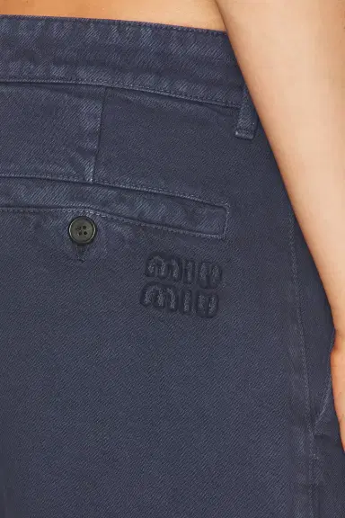 Miu Miu Gabardine Old Pant | Thumbnail 6 Miu Miu Gabardine Old Pant | Thumbnail 6