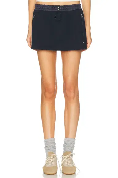 Miu Miu Felpa Nylon Skirt | Thumbnail 1 Miu Miu Felpa Nylon Skirt | Thumbnail 1