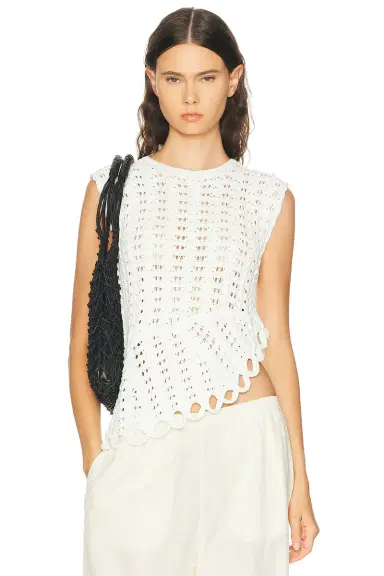 Loulou de Saison Saez Asymmetric Sleeveless Top | Thumbnail 1 Loulou de Saison Saez Asymmetric Sleeveless Top | Thumbnail 1