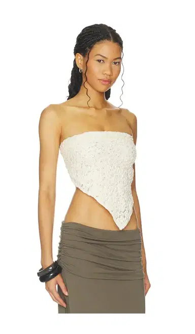 ENZA COSTA Puckered Lace Scarf Top | Thumbnail 2 ENZA COSTA Puckered Lace Scarf Top | Thumbnail 2