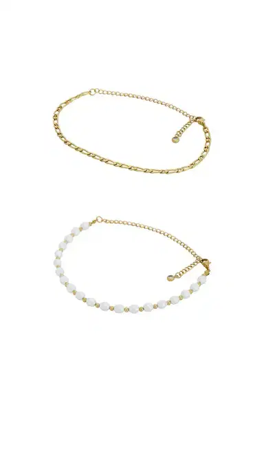Epifene Chain Anklet Set Of 2 | Thumbnail 2 Epifene Chain Anklet Set Of 2 | Thumbnail 2
