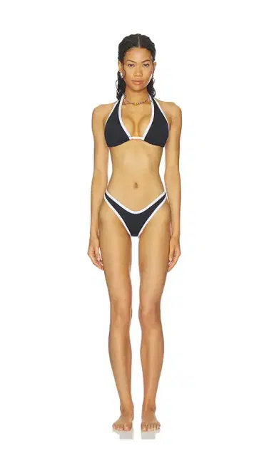 POST SWIM Lolo Contrast Halter Bikini Top | Thumbnail 4 POST SWIM Lolo Contrast Halter Bikini Top | Thumbnail 4