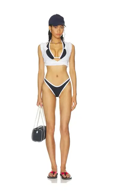 POST SWIM Lolo Contrast Halter Bikini Top | Thumbnail 5 POST SWIM Lolo Contrast Halter Bikini Top | Thumbnail 5