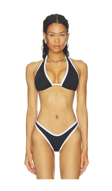 POST SWIM Lolo Contrast Halter Bikini Top | Thumbnail 1 POST SWIM Lolo Contrast Halter Bikini Top | Thumbnail 1