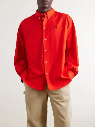 Loewe Anagram-Embroidered Cotton Shirt - Men | Thumbnail 3 Loewe Anagram-Embroidered Cotton Shirt - Men | Thumbnail 3
