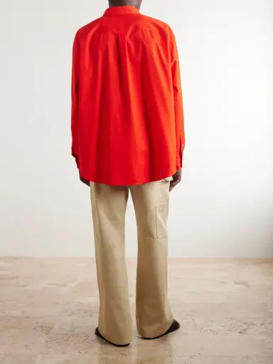 Loewe Anagram-Embroidered Cotton Shirt - Men | Thumbnail 4 Loewe Anagram-Embroidered Cotton Shirt - Men | Thumbnail 4