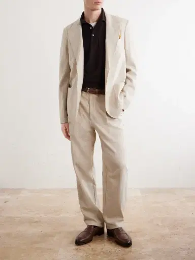 Lardini Virgin Wool Polo Sweater - Men | Thumbnail 2 Lardini Virgin Wool Polo Sweater - Men | Thumbnail 2