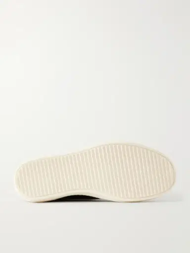 Rick Owens Vintage Suede-Trimmed Leather and Rubber Sneakers - Men | Thumbnail 3 Rick Owens Vintage Suede-Trimmed Leather and Rubber Sneakers - Men | Thumbnail 3