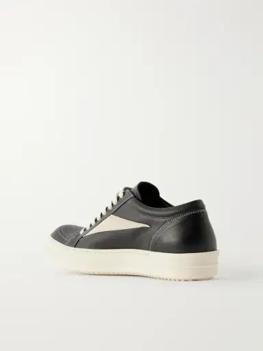Rick Owens Vintage Suede-Trimmed Leather and Rubber Sneakers - Men | Thumbnail 4 Rick Owens Vintage Suede-Trimmed Leather and Rubber Sneakers - Men | Thumbnail 4