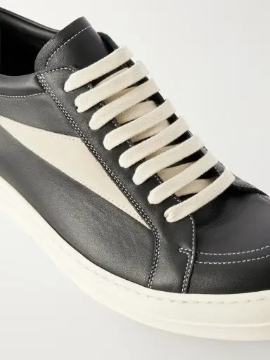 Rick Owens Vintage Suede-Trimmed Leather and Rubber Sneakers - Men | Thumbnail 5 Rick Owens Vintage Suede-Trimmed Leather and Rubber Sneakers - Men | Thumbnail 5
