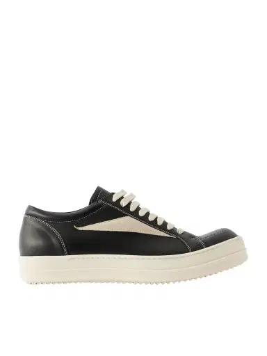 Rick Owens Vintage Suede-Trimmed Leather and Rubber Sneakers - Men | Thumbnail 1 Rick Owens Vintage Suede-Trimmed Leather and Rubber Sneakers - Men | Thumbnail 1