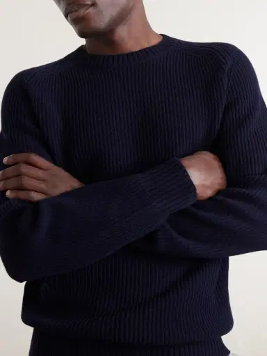 Altea Ribbed Virgin Wool Sweater - Men | Thumbnail 5 Altea Ribbed Virgin Wool Sweater - Men | Thumbnail 5