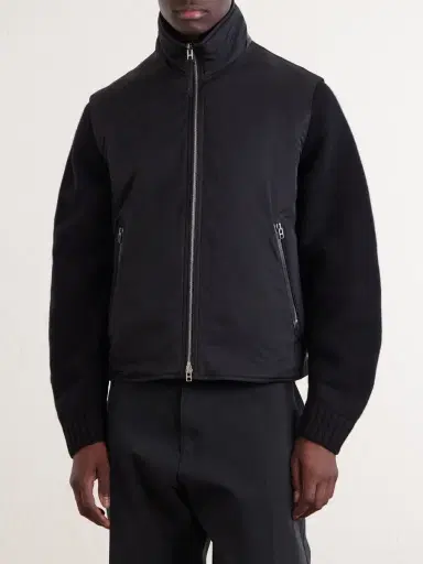 Tom Ford Peach Touch Leather-Trimmed Poplin Gilet - Men | Thumbnail 3 Tom Ford Peach Touch Leather-Trimmed Poplin Gilet - Men | Thumbnail 3