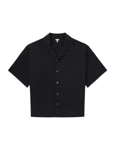 Loewe Logo-Embroidered Short-Sleeve Wool-Blend Shirt - Men | Thumbnail 1 Loewe Logo-Embroidered Short-Sleeve Wool-Blend Shirt - Men | Thumbnail 1