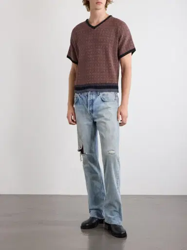 Enfants Riches Déprimés Vienna Cotton-Jacquard Sweater - Men | Thumbnail 2 Enfants Riches Déprimés Vienna Cotton-Jacquard Sweater - Men | Thumbnail 2