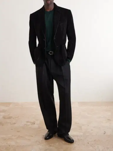 Tom Ford Panelled Suede Blazer - Men | Thumbnail 2 Tom Ford Panelled Suede Blazer - Men | Thumbnail 2