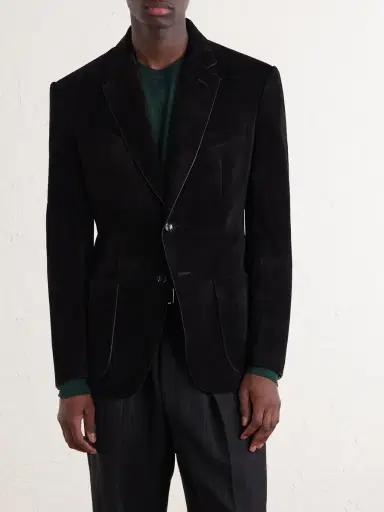 Tom Ford Panelled Suede Blazer - Men | Thumbnail 3 Tom Ford Panelled Suede Blazer - Men | Thumbnail 3
